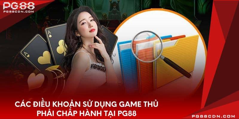 Các điều khoản sử dụng game thủ phải chấp hành tại PG88